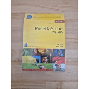 Rosetta Stone Italian V3 Levels 1&2 CD-ROM + Audio Companion Complete Version 3